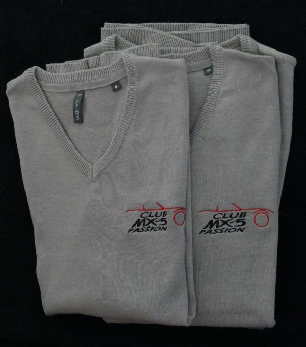 Pulls en V Gris